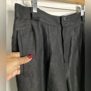NWOT Vintage Savannah Black Linen Blend Pants 14